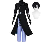 Jiumaocleu Ivan - Costume da cosplay, colore: nero e bianco, set completo | Vestiti Anime Ivan, gioco di ruolo per adulti per Carnevale Halloween Party, Convention Comic