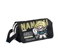 Jiumaocleu JJK - Astuccio portapenne per ragazzi e ragazze, motivo anime Geto Suguru Gojo Satoru a doppio strato, per studenti 20 x 8 x 10 cm, nero 6, 20*8*10cm, Astuccio