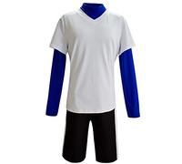 Jiumaocleu Killua Zoldyck Costume Cosplay Personaggio Anime Killua Zoldyck T-shirt Bianca Set Completo Halloween Gioco di Ruolo per Uomini Adulti