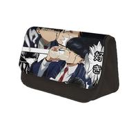 Jiumaocleu Mashle: Magic and Muscles - Astuccio per matite Mash Burnedead, grande capacità, astuccio per cancelleria anime, con doppia cerniera, organizer da scrivania portatile per studenti,