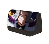 Jiumaocleu Mashle: Magic and Muscles - Astuccio per matite Mash Burnedead, grande capacità, astuccio per cancelleria anime, con doppia cerniera, organizer da scrivania portatile per studenti,