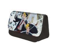 Jiumaocleu Mashle: Magic and Muscles - Astuccio per matite Mash Burnedead, grande capacità, astuccio per cancelleria anime, con doppia cerniera, organizer da scrivania portatile per studenti, Type11.,