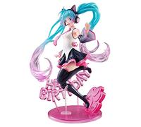 Jiumaocleu Miku Figura Statua - 23CM Felice Compleanno Stile Giocattolo Fatto A Mano Da Collezione Desktop Decorazione Regali Di Compleanno Di Natale