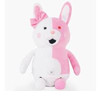 Jiumaocleu Monokuma Bambole Figura Bianco e Nero Monomi-chan Figura Rosa Ripieno PP Cotone Cuscino Peloso Decorazione di Natale Decorazione della Casa Ornamento 25CM