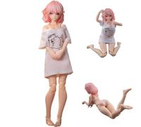 Jiumaocleu RA-01L - Aileen-Abbigliamento da Lounge Action Figure Statua in Scala 1/12 Scultura in PVC Figura Super Mobile Accessori Sostituibili Collezionabili Decorazioni Personaggi dei Cartoni