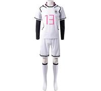 Jiumaocleu Shidou Ryuusei - Costume da cosplay dell'anime Yukimiya Kenyuu, tuta da calcio, abbigliamento sportivo, maglietta, pantaloncini, set per giochi di ruolo, per Halloween