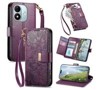 JIUNINE Cover a Libro in Pelle per XIAOMI Redmi Note 17 Pro 5G, Viola