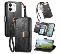 JIUNINE Cover a Libro per Redmi Note 17 Pro Max/Plus 5G, Nero