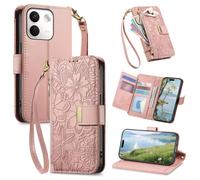 JIUNINE Cover a Libro per Redmi Note 17 Pro Max/Plus 5G, Rosa