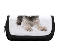 JiuPopular Astuccio a doppio strato, carino Yorkshire TerrierStationery Bag utilizzato come astuccio per ufficio e scuola, borsa da viaggio d'affari o piccola cassetta degli attrezzi, borsa per il