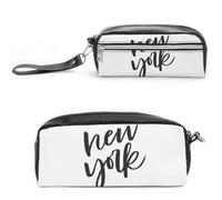 JiuPopular Astuccio in pelle con mongolfiera, astuccio per cancelleria da usare come astuccio per ufficio e scuola, borsa da viaggio d'affari o piccola cassetta degli attrezzi, borsa per il trucco