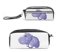 JiuPopular Astuccio in pelle, motivo floreale con teschio di zucchero Day of the DeadStationery Bag usato come astuccio per ufficio e scuola, borsa da viaggio d'affari o piccola cassetta degli