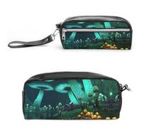 JiuPopular Astuccio in pelle, stile moderno, per cancelleria di metà secolo, usato come astuccio per ufficio e scuola, borsa da viaggio d'affari o piccola cassetta degli attrezzi, borsa per il trucco