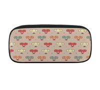 JiuPopular Astuccio in poliuretano, carino Jack Russell TerrierStationery Bag utilizzato come astuccio per ufficio e scuola, borsa da viaggio d'affari o piccola cassetta degli attrezzi, borsa per il