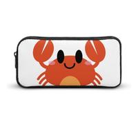 JiuPopular Astuccio per matite, borsa rossa per cancelleria utilizzata come astuccio per ufficio e scuola, borsa da viaggio d'affari o piccola scatola degli attrezzi, borsa per il trucco per ragazze