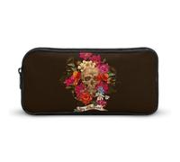 JiuPopular Astuccio per matite, Day of the DeadStationery Bag utilizzato come astuccio per ufficio e scuola, borsa da viaggio d'affari o piccola scatola degli attrezzi, borsa per il trucco per ragazze