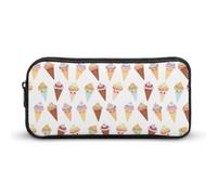 JiuPopular Astuccio per matite, gelateria colorata da usare come astuccio per ufficio e scuola, borsa da viaggio d'affari o piccola cassetta degli attrezzi, borsa per il trucco per ragazze