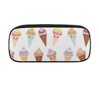 JiuPopular Astuccio per matite in poliuretano, borsa colorata per gelateria utilizzata come astuccio per ufficio e scuola, borsa da viaggio d'affari o piccola scatola degli attrezzi, borsa per il