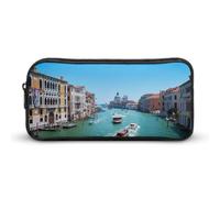JiuPopular Astuccio per matite, Venezia ItaliaBorsa per cancelleria utilizzata come astuccio per ufficio e scuola, borsa da viaggio d'affari o piccola cassetta degli attrezzi, borsa per il trucco per