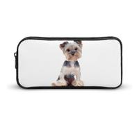 JiuPopular Astuccio per matite, Yorkshire Terrier, astuccio per cancelleria utilizzato come astuccio per ufficio e scuola, borsa da viaggio d'affari o piccola cassetta degli attrezzi, borsa per il