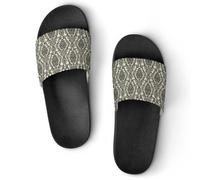 JiuPopular Ciabatte antiscivolo per uomo e donna, stile barocco, Stile nero, 42 2/3 EU