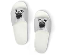 JiuPopular Dia De Los Muertos Skull Sliders antiscivolo per uomini e donne, ciabatte da doccia, Bianco Stile 4, 40 2/3 EU