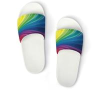 JiuPopular Dia De Los Muertos Skull Sliders antiscivolo per uomini e donne, ciabatte da doccia, Bianco Stile 2, 40 2/3 EU