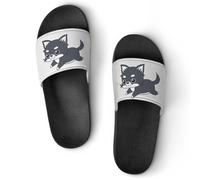 JiuPopular Dia De Los Muertos Skull Sliders antiscivolo per uomini e donne, ciabatte da doccia, Nero Stile 3, 39 EU