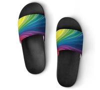 JiuPopular Dia De Los Muertos Skull Sliders antiscivolo per uomini e donne, ciabatte da doccia, Nero Stile 2, 40 2/3 EU