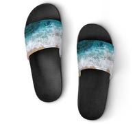 JiuPopular Dia De Los Muertos Skull Sliders antiscivolo per uomini e donne, ciabatte da doccia, Nero Stile 1, 40 2/3 EU