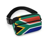 JiuPopular Marsupio con bandiera del Sud Africa, marsupio regolabile per corsa, camminata, escursionismo