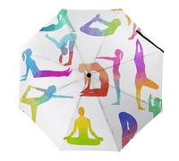JiuPopular Ombrello pieghevole, grazioso ombrello Corgi, ombrello da viaggio per antivento, impermeabile, Ginnastica, Manual