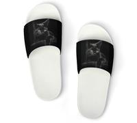 JiuPopular Pantofole antiscivolo, adorabili piccoli bradipi per uomini e donne, ciabatte da doccia, Stile bianco 3, 39 1/3 EU
