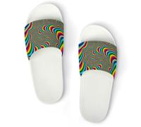 JiuPopular Pantofole antiscivolo, simpatici dinosauri anime per uomini e donne, ciabatte da doccia, Bianco Stile 5, 43.5 EU