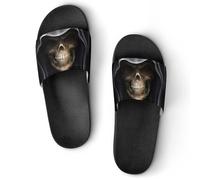 JiuPopular Pantofole antiscivolo, strane pantofole colorate a forma di pollo, per uomini e donne, scivoli da doccia, Nero Stile 3, 36 1/3 EU