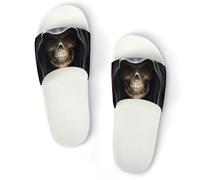 JiuPopular Pantofole antiscivolo, strane pantofole colorate a forma di pollo, per uomini e donne, scivoli da doccia, Stile bianco 3, 41 1/3 EU