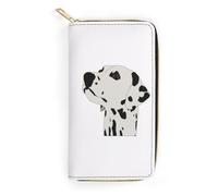 JiuPopular Portafoglio in pelle, motivo api dalmata, piccole dimensioni e grande capacità, facile da trasportare, Stile:, 19.7x10.5cm, Moderno