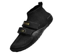 JiuQing Deadlift Scarpe Uomo Donna Barefoot Yoga Calzino Scarpe Scarpe Fitness Cross-Trainer Sneaker per Gym Squat,Nero,45 EU