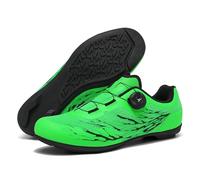 JiuQing Scarpe Ciclismo Casual per Uomo E Donna Scarpe da Strada E Mountain Bike Senza Lucchetto Suola in Gomma Traspirante per Città Interni Ed Esterni,Verde,41 EU