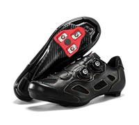 JiuQing Scarpe Ciclismo Uomo Compatibile con Scarpe Bici Spin Peloton Road | Tacchette SPD-SL E SPD KEO Compatibili Con Tacchette Delta Traspiranti Fibbia Girevole Scarpe Da Mountain Bike
