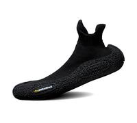 JiuQing Scarpe da Calzino A Piedi Nudi da Donna Scarpe da Fitness per Interni Squat Yoga Fondo Morbido Portatile per Palestra Sport Acquatici Spiaggia,Nero,40 EU