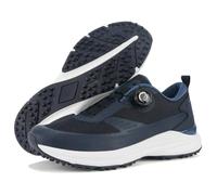 JiuQing Scarpe da Golf da Uomo Senza Tacchetti Leggere E Comode con Tomaia Morbida E Impermeabile Traspiranti per Camminare sul Campo,Blu,43 EU