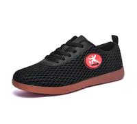 JiuQing Scarpe da Tai Chi da Uomo E da Donna in Rete per Arti Marziali Scarpe da Cross Training Antiscivolo Leggere per Il Fitness,Nero,43 EU
