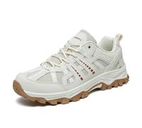JiuQing Scarpe da Trekking da Uomo E da Donna Basse con Plateau Casual per Passeggiate All'aperto E Sentieri,Beige,44 EU