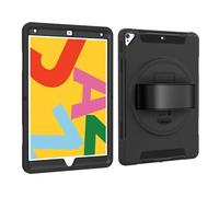 JiuRui Accessori, 3-in-1 Hand Strap Anti Drop Case, TPU Shell Protective Cover Suitable for iPad Pro 13 inch (M3/M2) 2024(Nero)