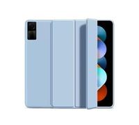 JiuRui Accessori, Anti Drop Silicone Shell, Triple Fold Tablet Protective Case Suitable for Redmi Pad Pro 12.1 inch(Cielo blu)