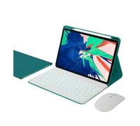 JiuRui Accessori, Cover protettiva Per tastiera touch rotonda con keycap adatta Per Redmi Pad da 10,6 pollici(Dark green+white backlit keyboard)