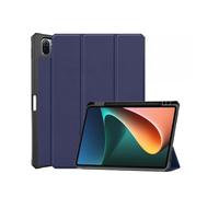 JiuRui Accessori, Custodia protettiva a tre ante con supporto for matita e cover interna in morbido TPU compatibile con Xiaomi Mi Pad 5 Pro 5G da 11 pollici 2021(Blu scuro,For Mi Pad 5)