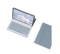 JiuRui Accessori, Custodia protettiva Per tablet con rivestimento in silicone staccabile della tastiera adatta Per Redmi Pad SE-11 pollici 2023/2025 universale(Mist blue keyboard)
