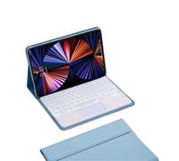 JiuRui Accessori, Custodia protettiva Per tablet con rivestimento in silicone staccabile della tastiera adatta Per Redmi Pad SE-11 pollici 2023/2025 universale(Mist blue backlit touch keyboard)